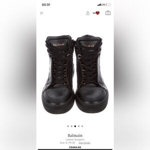 EUC - Balmain sneakers size 8 bought from REALREAL. They are too big for me